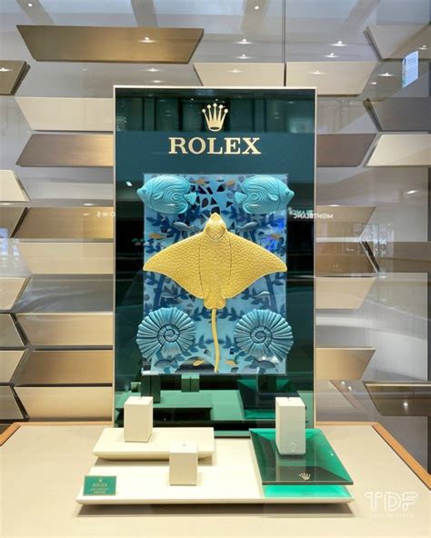 rolex watch window display|rolex display clock.